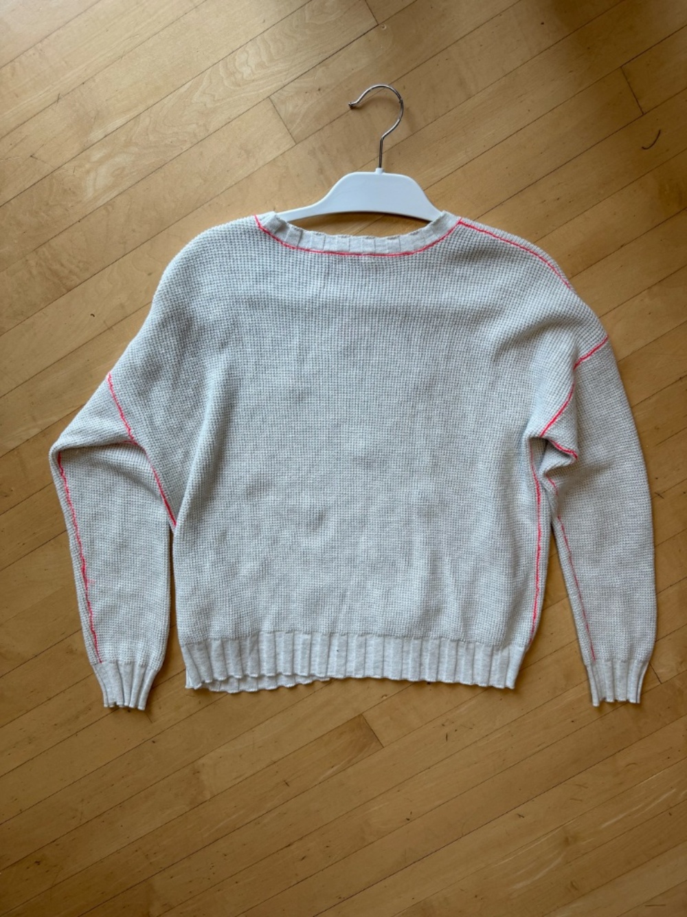 Lisa Todd 'What's the Scoop' cream sweater, M, 2630 - Picture 5 of 5